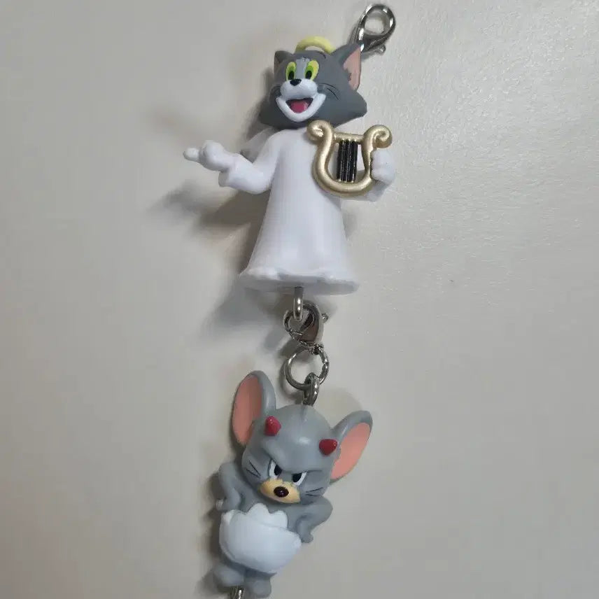 [BUNJANG] Tom and Jerry Angel &amp; Devil Keyring and Figures Bundle Set / 급처) 톰과제리 천사와악마 키링 등 피규어 일괄