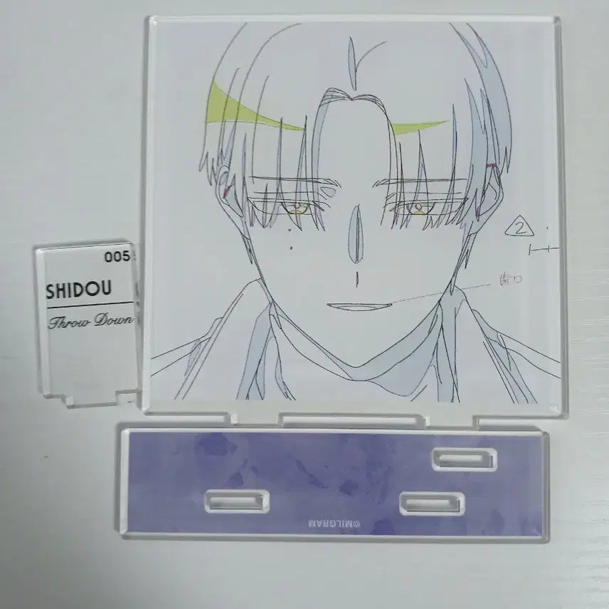 [BUNJANG] Milgram Kirisaki Shido Original Drawing Acrylic Stand Throw Down / milgram 005 키리사키 시도우 원화 아크릴스탠드 스로우 다운 throw down