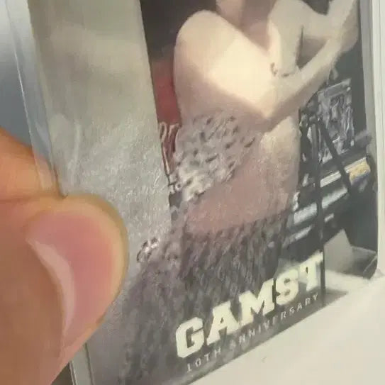 [BUNJANG] Gamst 10th Anniversary Lenticular Sticker Card / 감스트 렌티큘러 스티커 카드