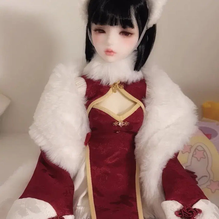 [BUNJANG] MSD Skintone White Ball-Jointed Doll Head / 중샵 msd 미백 구체관절인형 헤드
