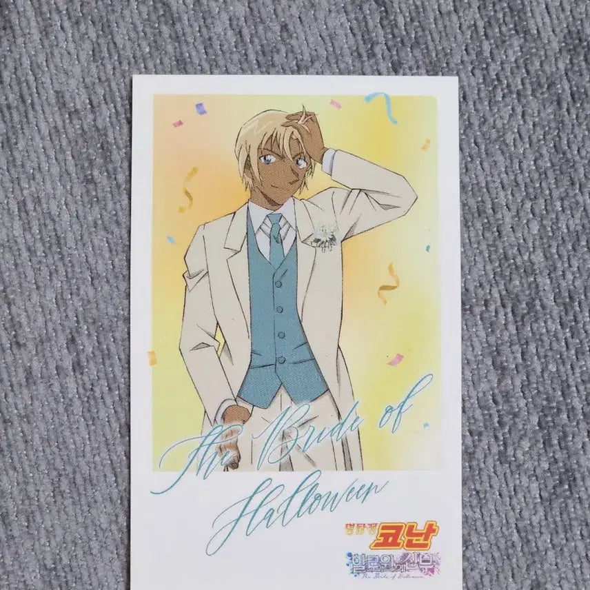 [BUNJANG] Detective Conan The Bride of Halloween Acrylic Stand &amp; Photocard Set / 코난 할로윈의 신부 굿즈