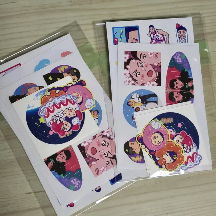 [BUNJANG] Slam Dunk Sanwang &amp; Woomyung Unofficial Goods Stickers Bundle Set / 슬램덩크 산왕&amp;우명 비공식 굿즈 스티커
