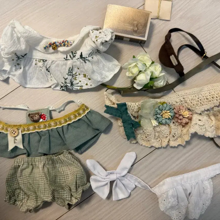 [BUNJANG] Spring Garden Outfit for 20cm Doll / 솜인덕장터 봄의 정원 옷 앙도