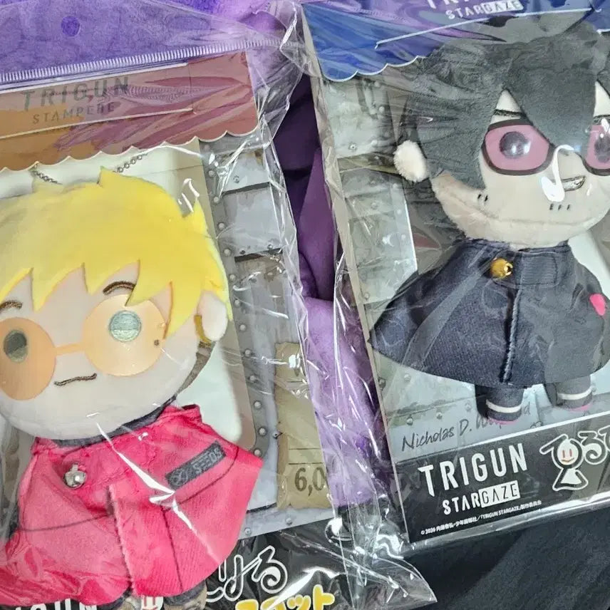 [BUNJANG] Trigun Stampede Vash &amp; Wolfwood Plush / 트라이건 울프우드 밧슈 누이 양도합니다