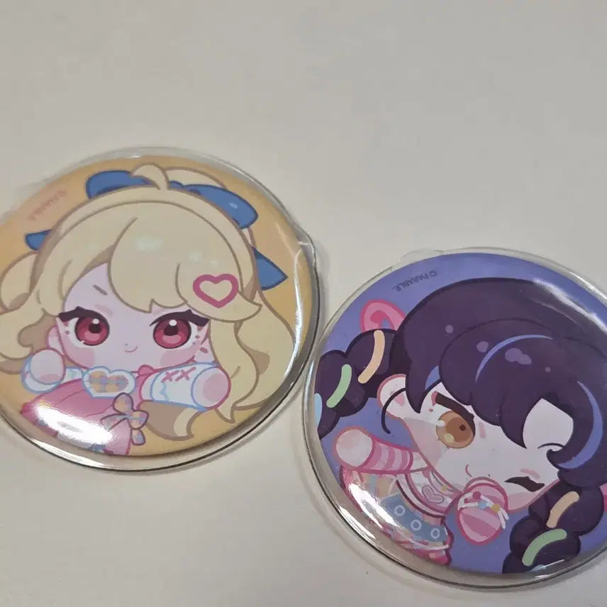 [BUNJANG] Isegye Idol (Ishye Idol) The Hyundai Pop-Up Store Can Badge Set (Jingburger, Lilpa) / 이세계아이돌 이세돌 이세팝 더현대 팝업 캔뱃지 징버거 릴파 이타백