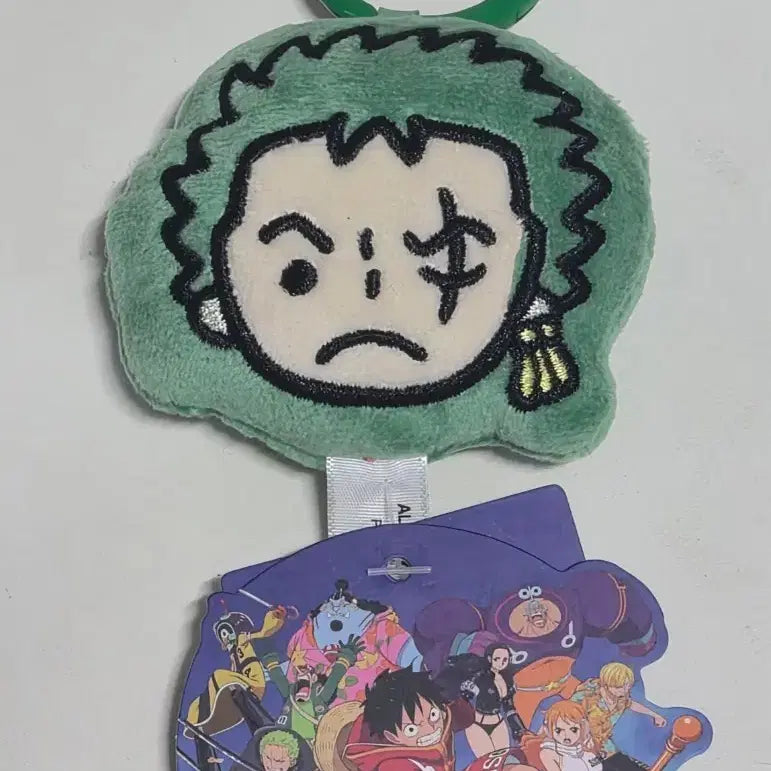 [BUNJANG] MiniSo Zoro Head Keyring / 미니소 조로 헤드인형 키링