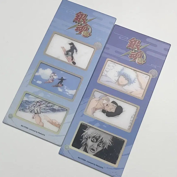[BUNJANG] Gintama Chinese Exclusive Famous Scene 3-Cut Film Card Set / 은혼) 중국 한정 명장면 세컷 필름 카드 2개 일괄