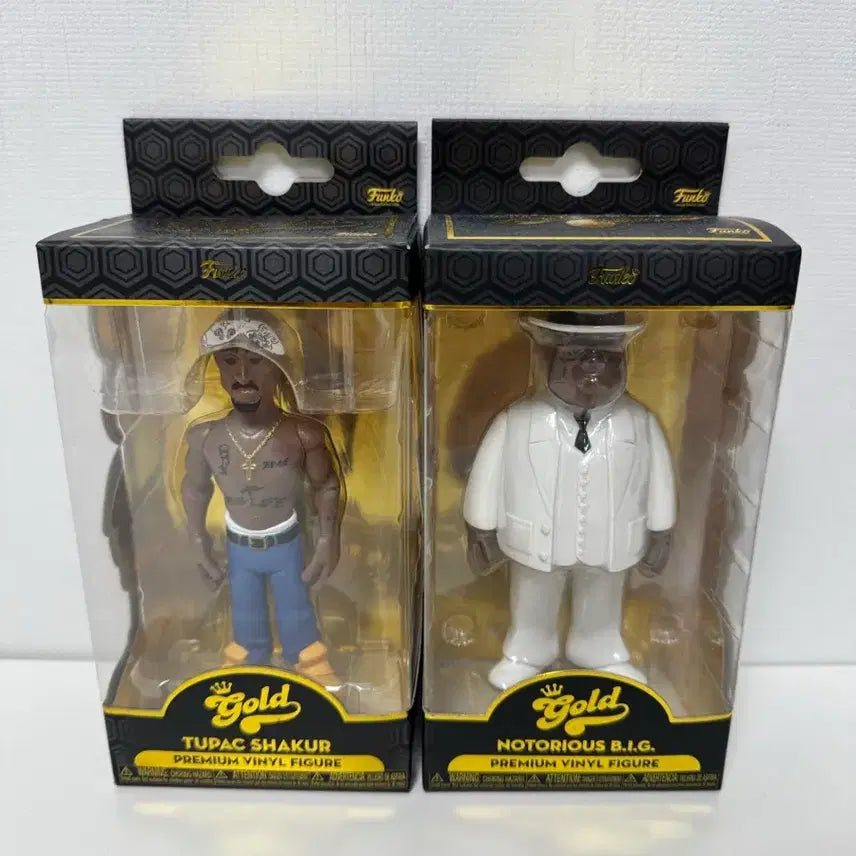 [BUNJANG] Funko Pop Gold Vinyl Figure Tupac Biggie Bundle Set / 펀코 팝 골드 힙합 피규어 투팍 비기