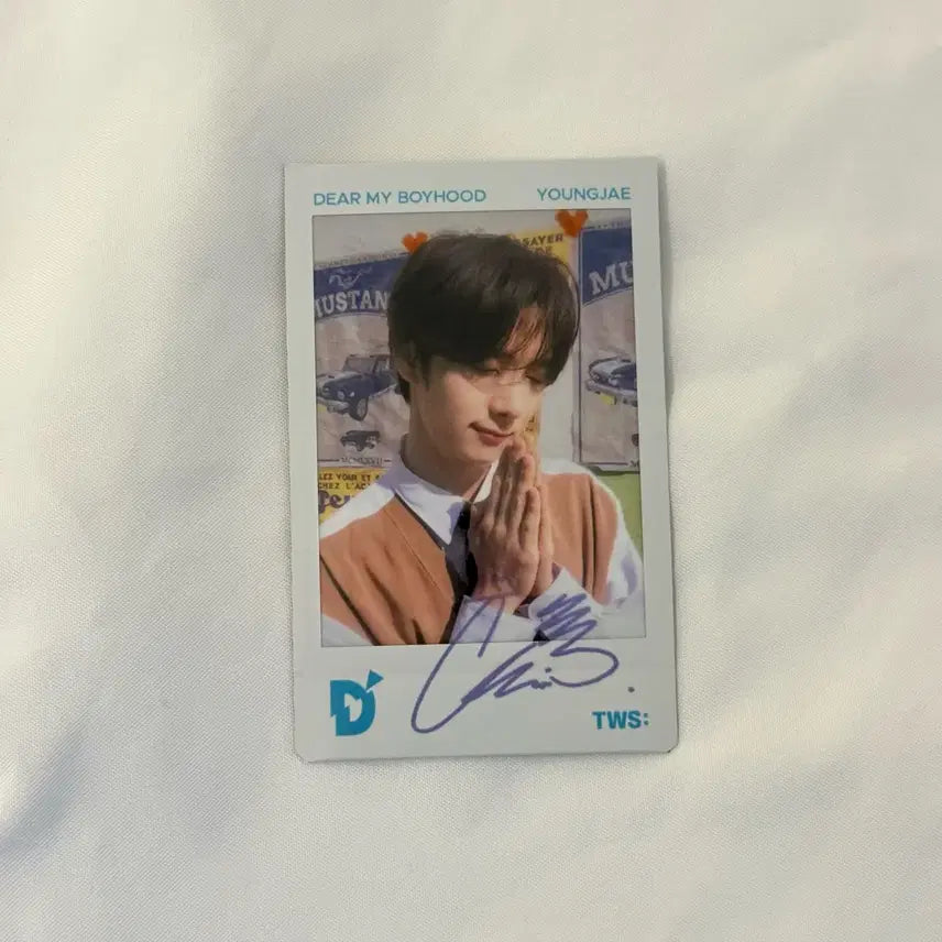 [BUNJANG] Tours DICON Japan Popup Youngjae Autographed Fujifilm Polaroid Photocard / 투어스 디아이콘 DICON 일본 팝업 영재 사인 후지필름 폴라 포카 포토카드