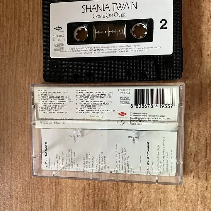 [BUNJANG] Shania Twain Come On Over Cassette Tape / 샤니아 트웨인 COME ON OVER 카세트 테이프