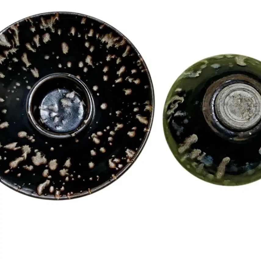 [BUNJANG] Song Dynasty Jian Ware Black Glaze "Mu-mok" Tea Bowl and Tray / 송대 건요흑유천목잔.잔탁 다완