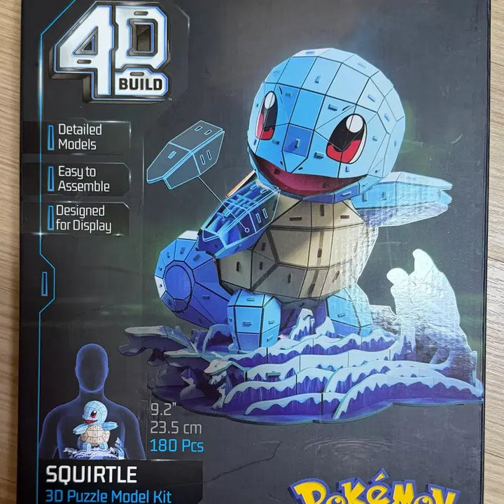 [BUNJANG] Pokemon Squirtle 4D Build 3D Model Kit / 4D build, Pokemon Squirtle 3D Model Kit 포켓몬 꼬부기퍼즐