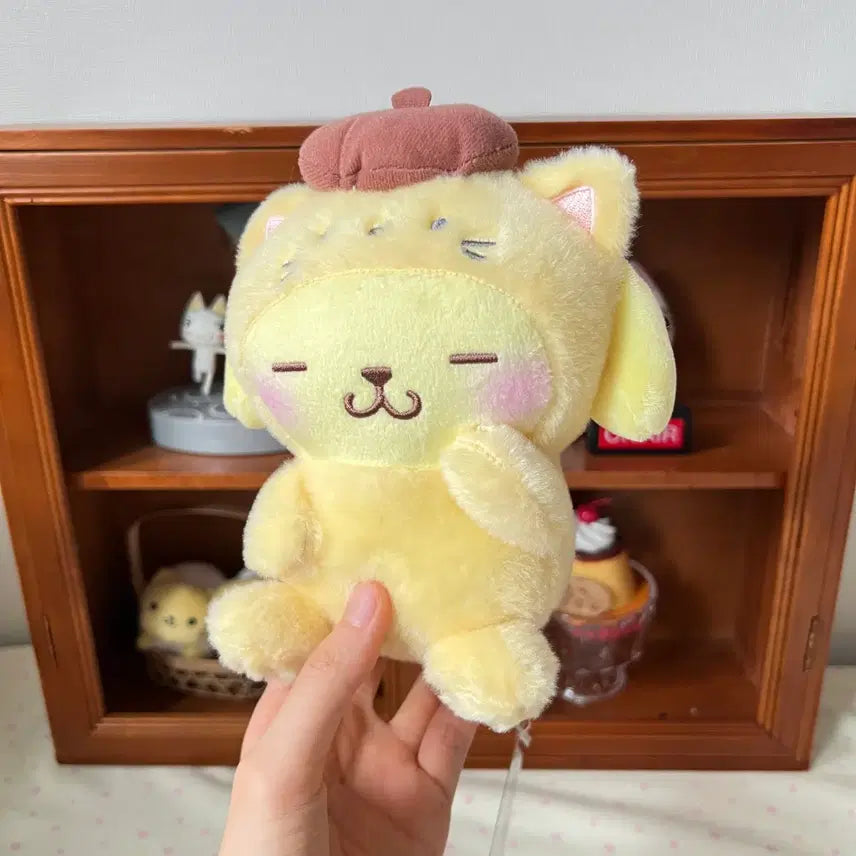[BUNJANG] Sanrio Pompompurin Cat Plush / 산리오 폼폼푸린 네코 고양이 인형