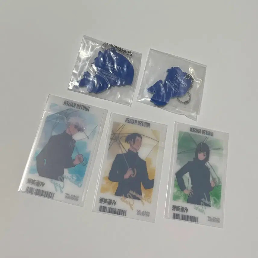 [BUNJANG] Jujutsu Kaisen Satoru Gojo, Suguru Geto, Shoko Ieiri Rubber Strap &amp; Bonus Card Bundle Set / [주술회전] 사시스 러버스트랩 특전카드 일괄