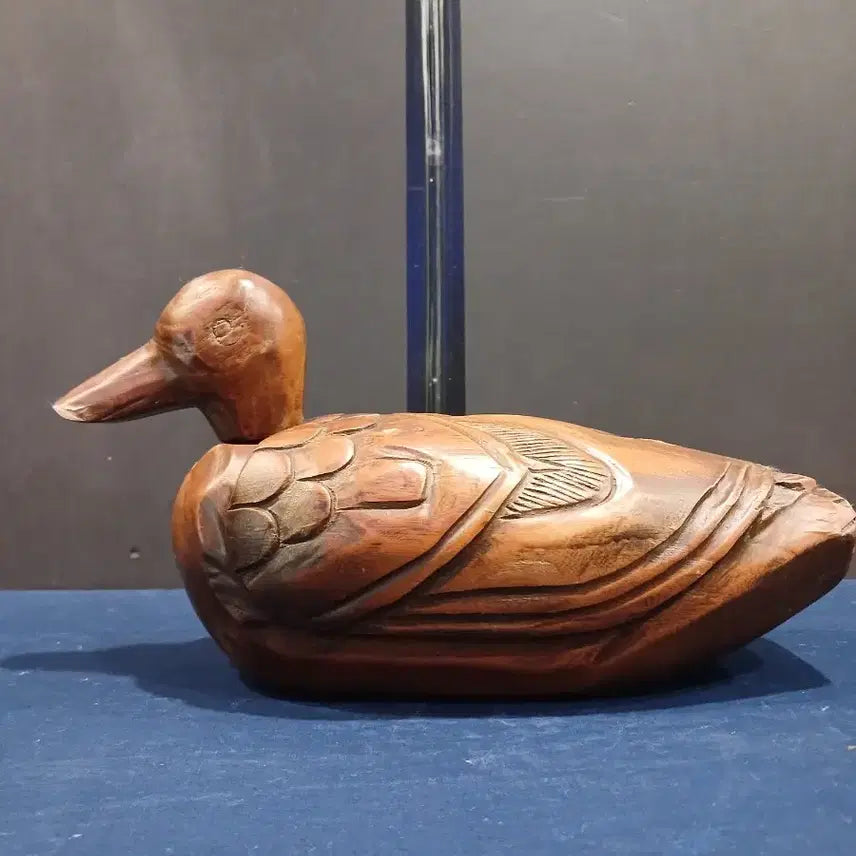 [BUNJANG] Vintage Wooden Duck Figurine / 나무오리(목안)