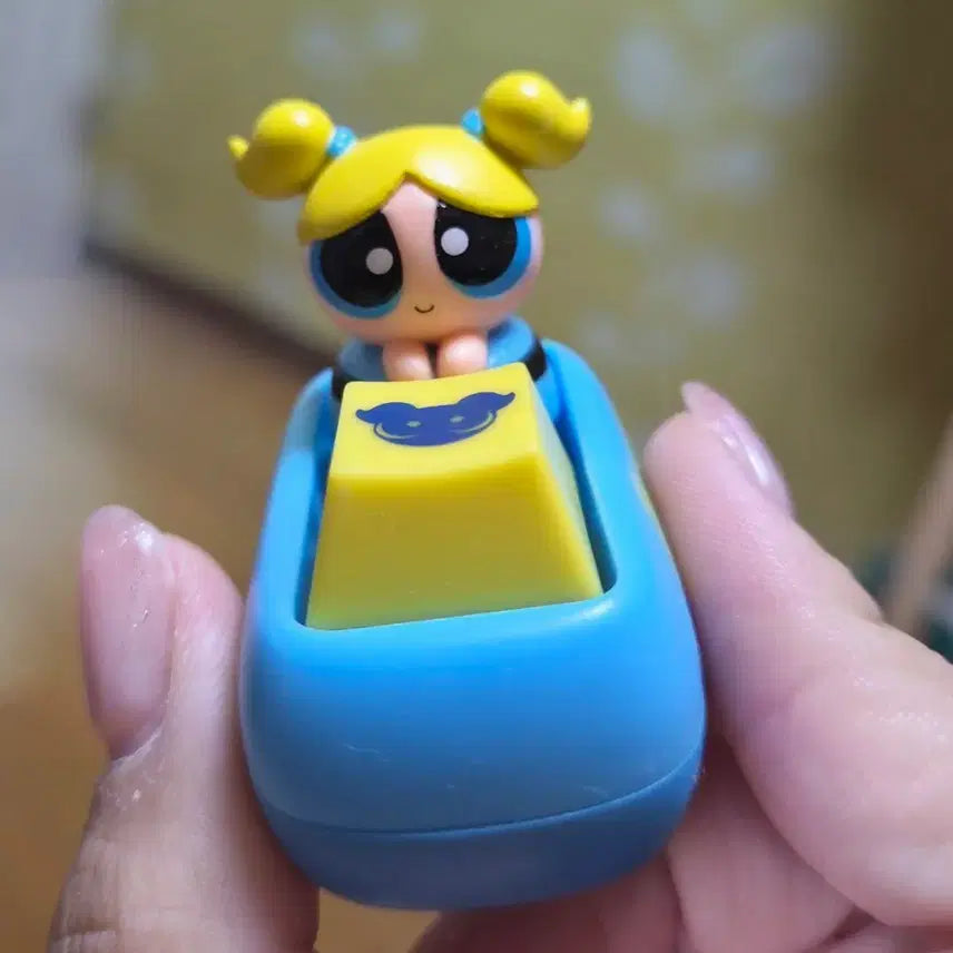 [BUNJANG] Powerpuff Girls Glitter Bubble Keycap / 파워퍼프걸 키캡 반짝 눈 버블
