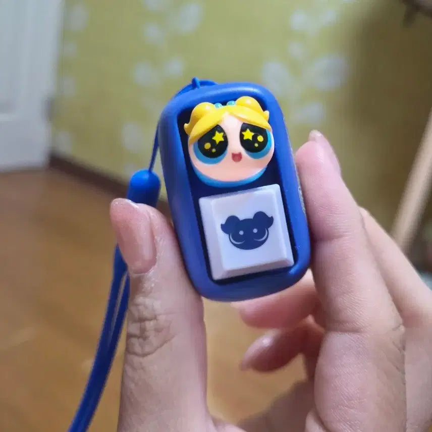 [BUNJANG] Powerpuff Girls Glitter Bubble Keycap / 파워퍼프걸 키캡 반짝 눈 버블