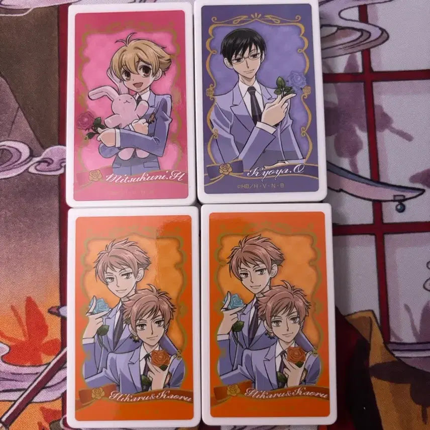 [BUNJANG] Ouran High School Host Club Love Letter Set / 오란고교사교클럽 러브렛 4개 일괄