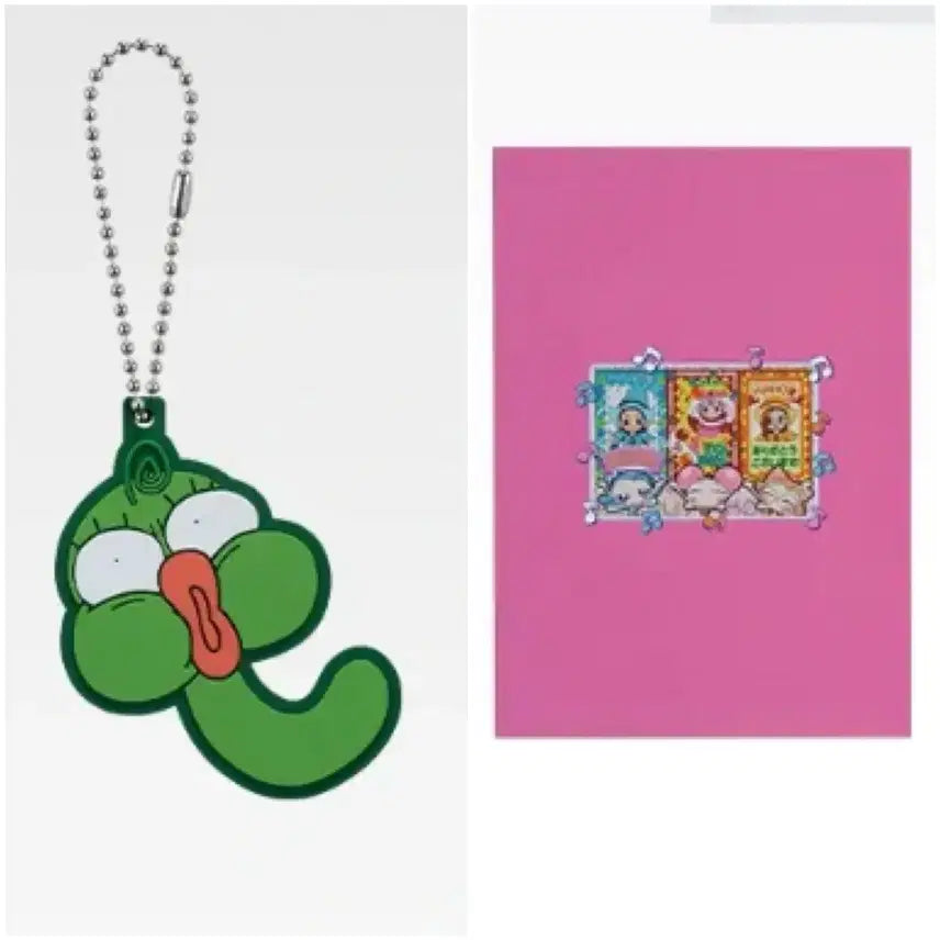 [BUNJANG] Ojamajo Doremi Majolica Rubber Charm &amp; Doremi Notebook Set / 꼬마마법사레미쿠지 F상러버 ,G상공책