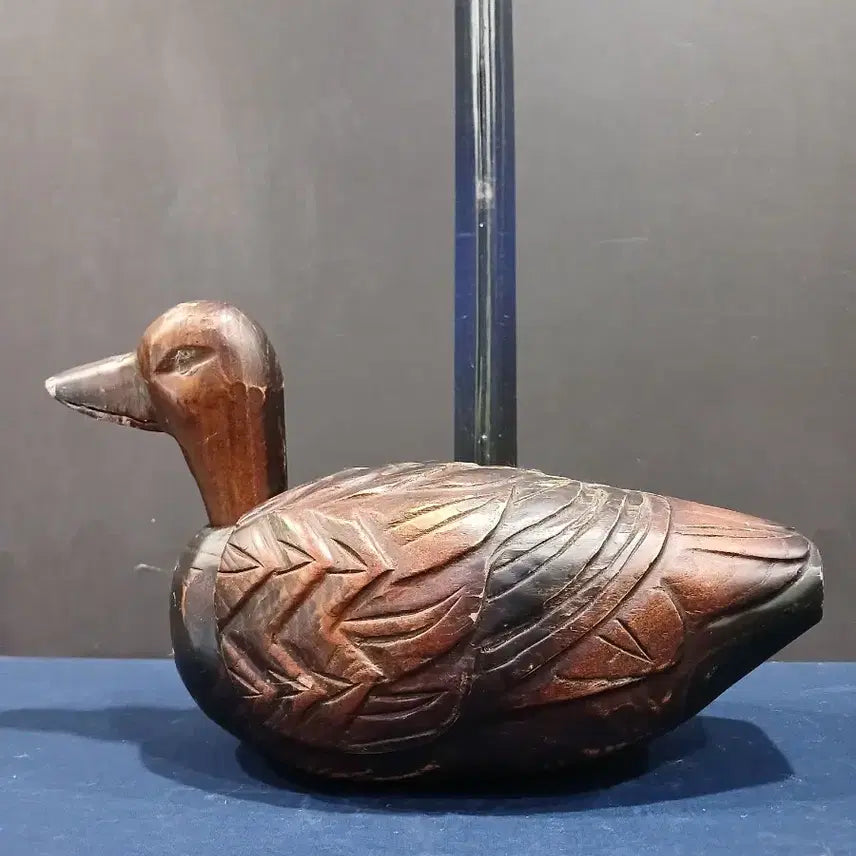 [BUNJANG] Vintage Wooden Duck Figurine (Hollow) / 나무오리(목안)