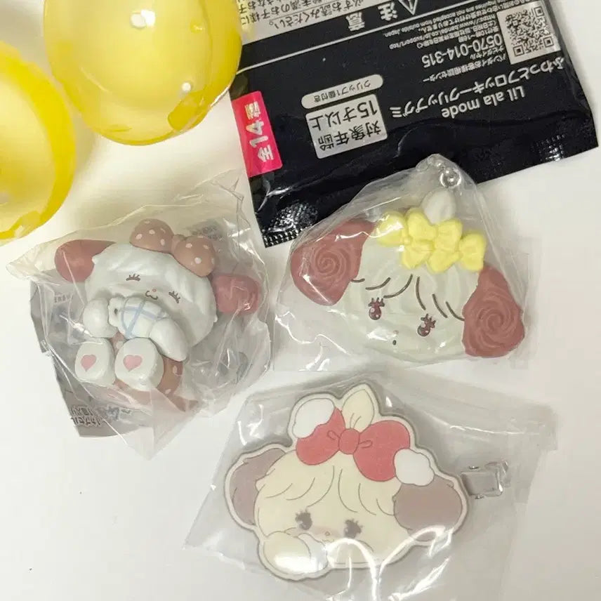 [BUNJANG] Mikko Soufflé Hairpin &amp; Cream Gacha Keychain - Yum Yum Series (Sealed) / mikko 수플레 헤어핀 생크림키링 가챠 냠냠시리즈 미개봉 새상품
