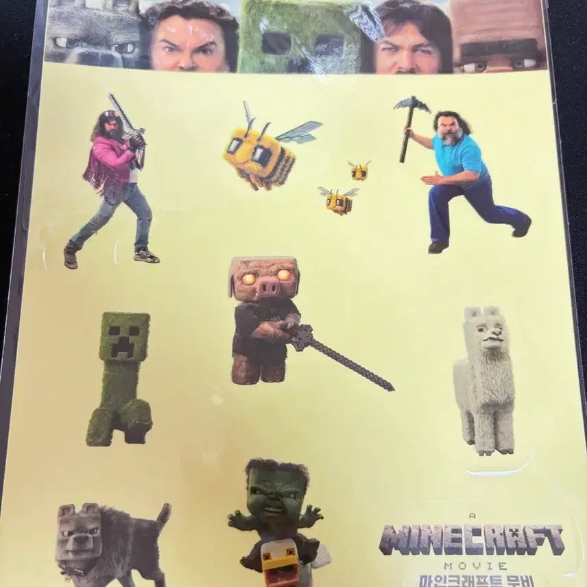 [BUNJANG] Minecraft The Movie Stickers New Product / 마인크래프트 더 무비 스티커 새상품