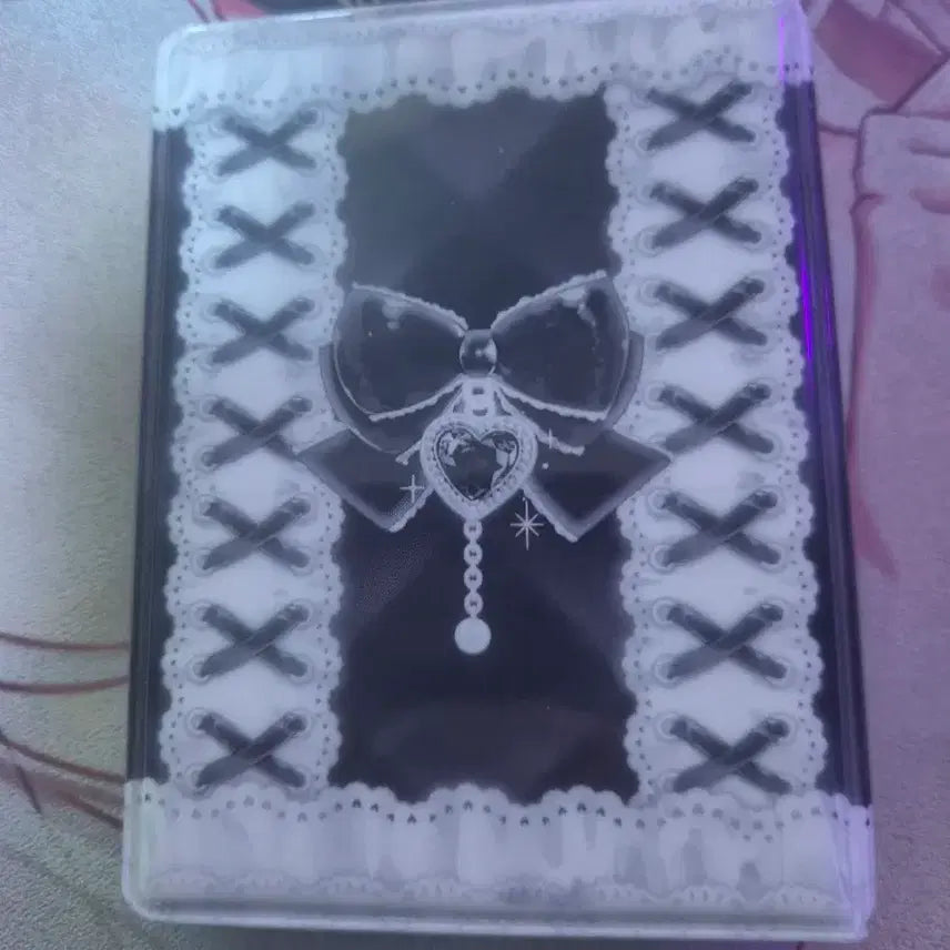 [BUNJANG] OurMotif Black Lace Photocard Mini / 아워모티브 블랙 레이스 포토카드 미니