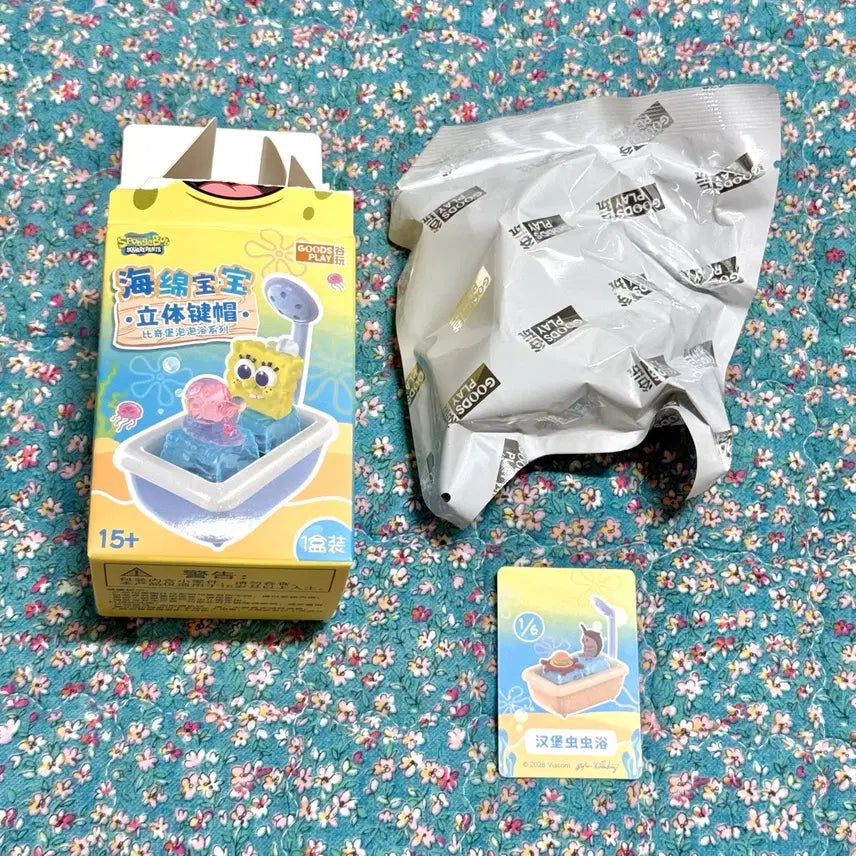 [BUNJANG] SpongeBob SquarePants Cockroach Keycap Bubble Bath Figure (Sealed) / 스폰지밥 바퀴벌레 키캡  버블 욕조 피규어 미개봉 새상품