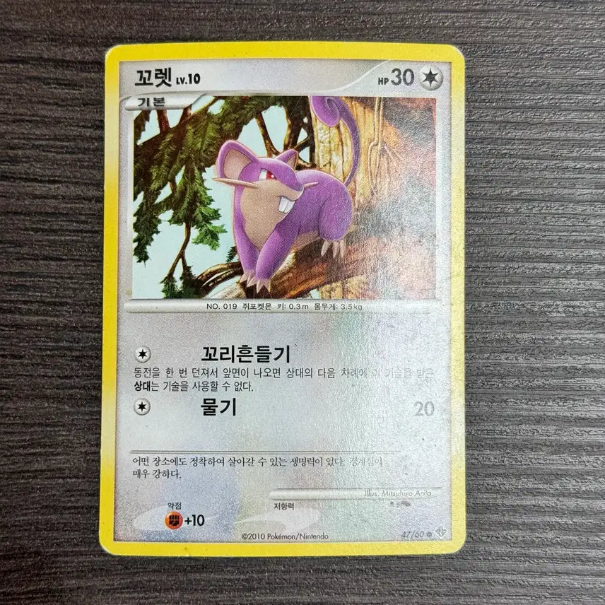 [BUNJANG] Pokemon Card Rattata Lv.10 / 포켓몬카드 꼬렛 판매 4-C69