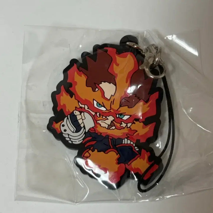 [BUNJANG] My Hero Academia Endeavor Rubber Keychain Gacha / 히로아카 나히아 엔데버 러버 고무 키링 가챠 미개봉