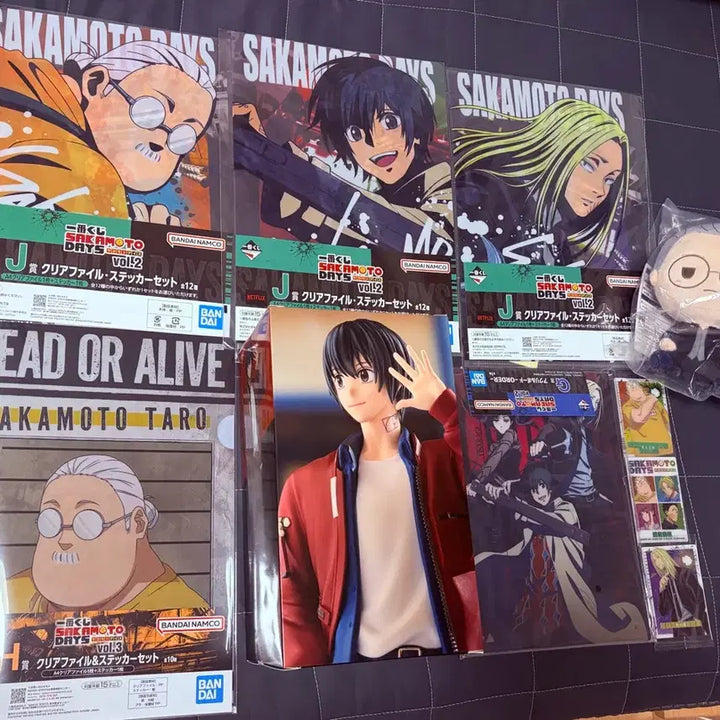 [BUNJANG] Sakamoto Days Ichiban Kuji B Prize Nagumo Figure + 9 Goods Bundle Set (Sealed) / 미개봉)사카모토데이즈 제일복권 B상 나구모+굿즈9종 일괄판매