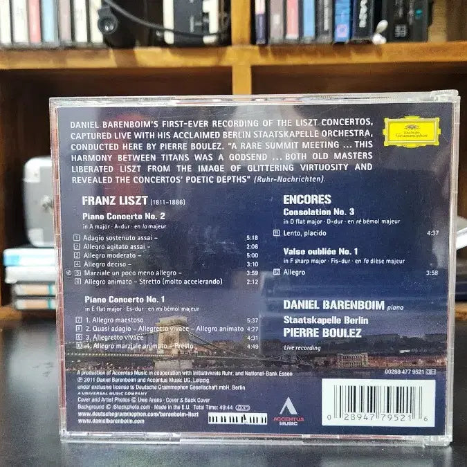 [BUNJANG] Daniel Barenboim &amp; Daniel Barenboim - Liszt Piano Concerto CD / 바렌보임 리스트 피아노 협주곡 CD