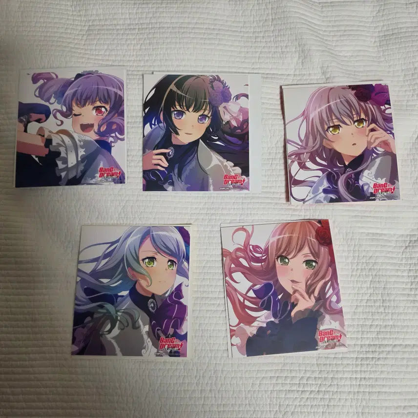 [BUNJANG] BanG Dream! Film Live 2nd Stage Roselia Special Edition Art Boards Bundle Set / 영화 뱅드림 필름 라이브 세컨드 스테이지 색지 특전 (로젤리아) 5종 일괄
