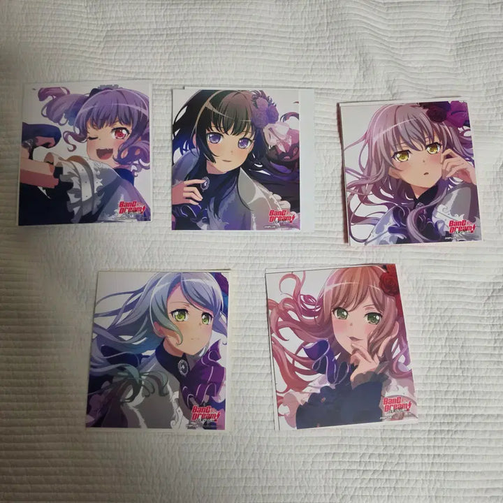 [BUNJANG] BanG Dream! Film Live 2nd Stage Roselia Special Edition Art Boards Bundle Set / 영화 뱅드림 필름 라이브 세컨드 스테이지 색지 특전 (로젤리아) 5종 일괄