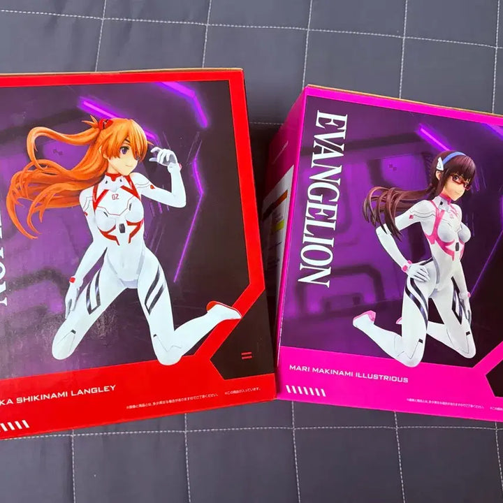 [BUNJANG] Evangelion Asuka &amp; Mari Ichiban Kuji Figures Bundle Set (Sealed) / 미개봉)에반게리온 제일복권 아스카+마리 피규어 일괄판매