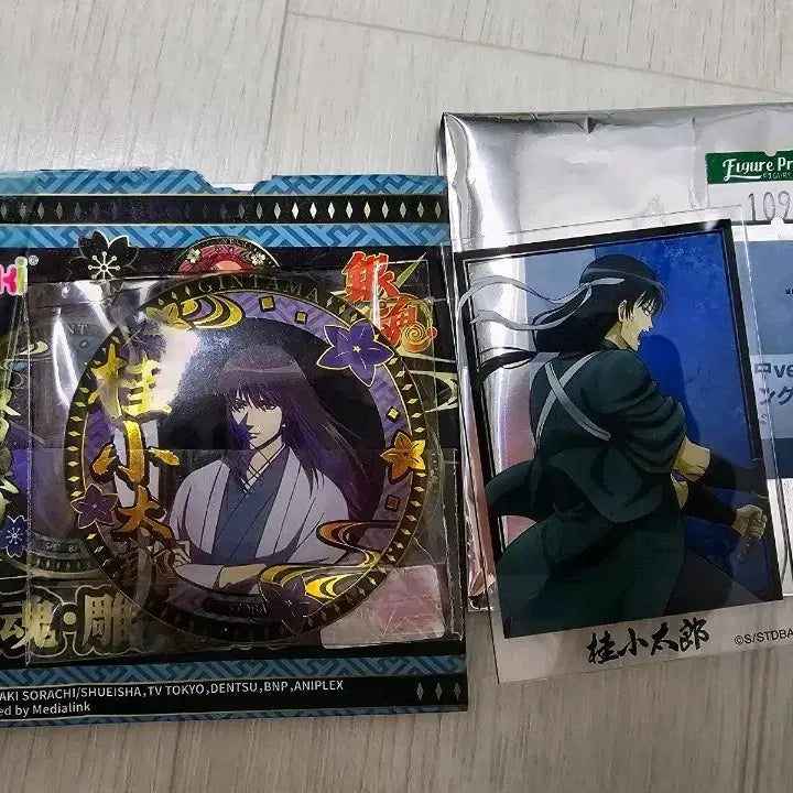 [BUNJANG] Gintama Katsura Kotarou Golden Can Badge &amp; Acrylic Card / 은혼 카츠라 금장캔뱃지 양이지사 아크릴카드 판매합니다