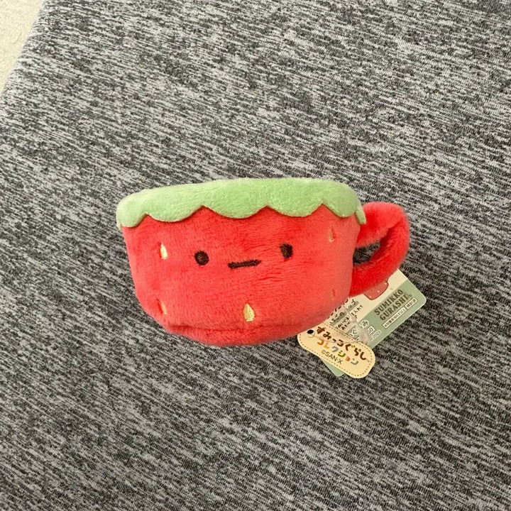 [BUNJANG] San-X Sumikko Gurashi Strawberry Cup Plush / 산엑스 스밋코구라시 딸기컵 인형