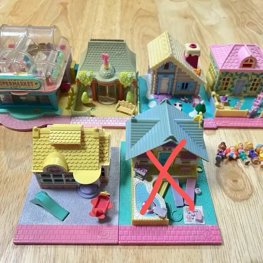[BUNJANG] Polly Pocket Townhouse Bundle Set / 폴리포켓 타운 하우스형태 일괄
