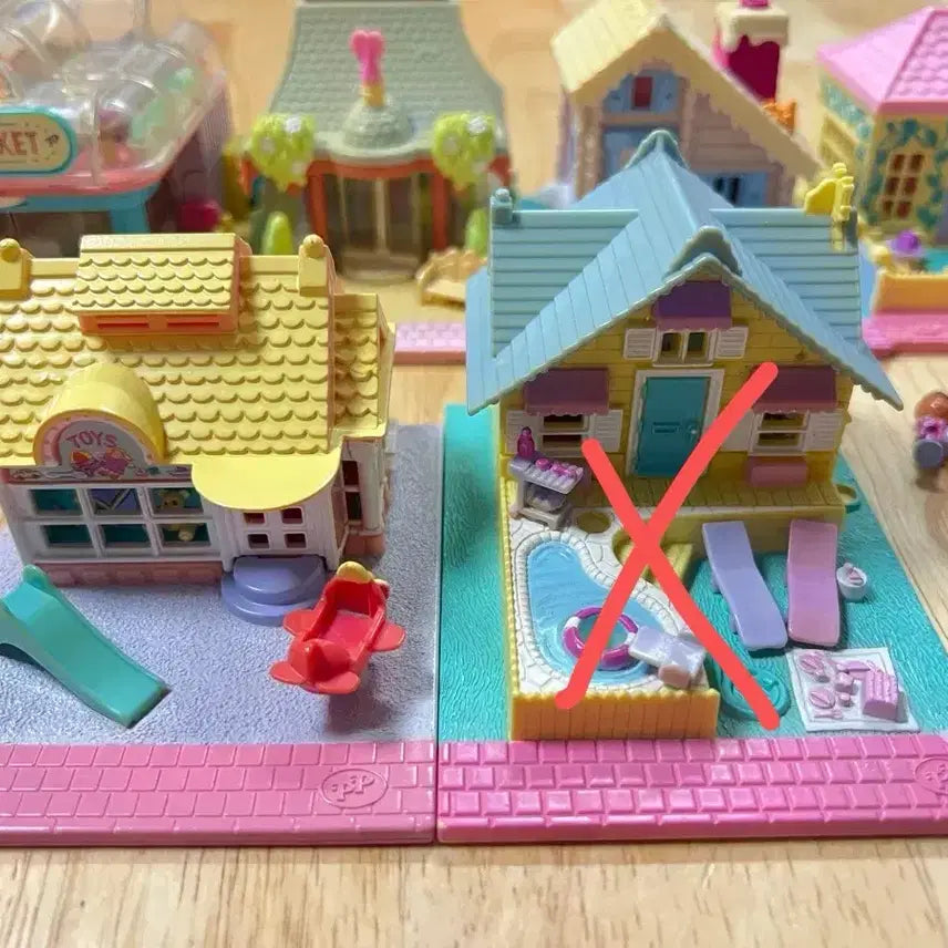[BUNJANG] Polly Pocket Townhouse Bundle Set / 폴리포켓 타운 하우스형태 일괄
