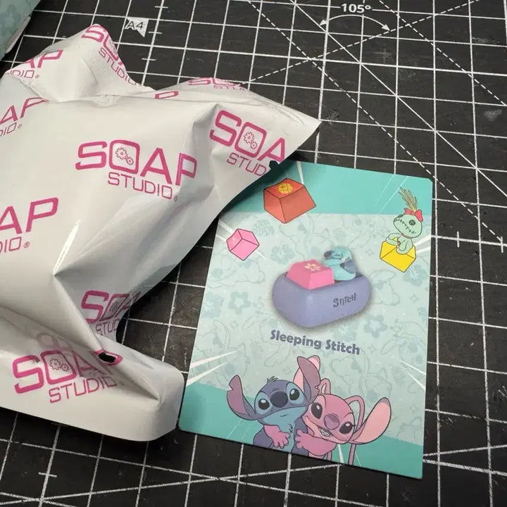[BUNJANG] Tinyville Disney Stitch Sleeping Random Keyring / 타이니빌 디즈니 스티치 키캡 랜덤 키링 슬리핑