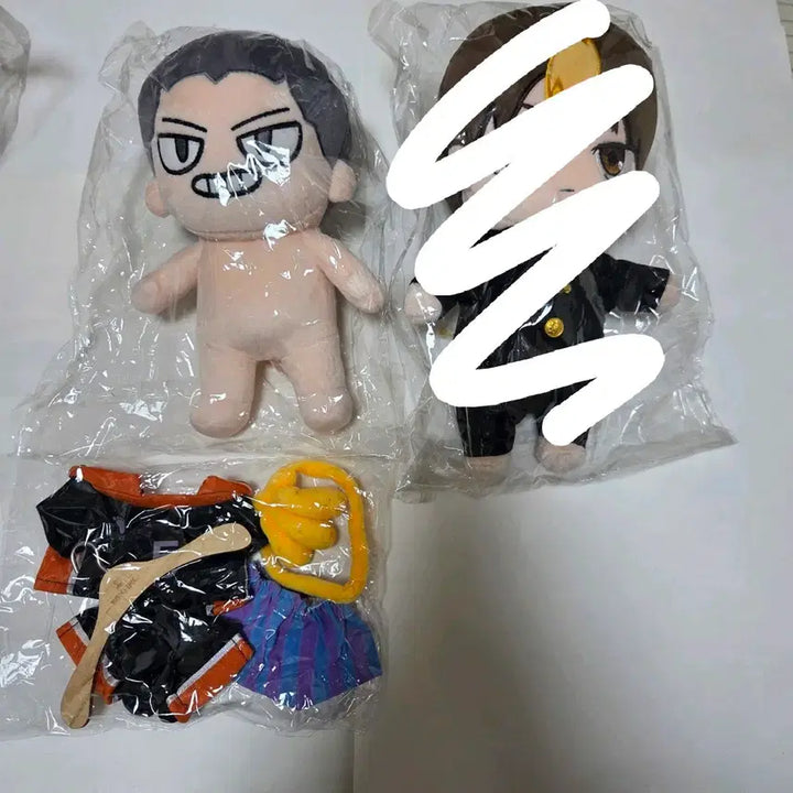 [BUNJANG] Haikyuu!! Custom Plush Doll Tanaka Outfit Headband Uniform Karasuno / 하이큐 속성 솜인형 타나카 옷 머리띠 경기복 카라스노