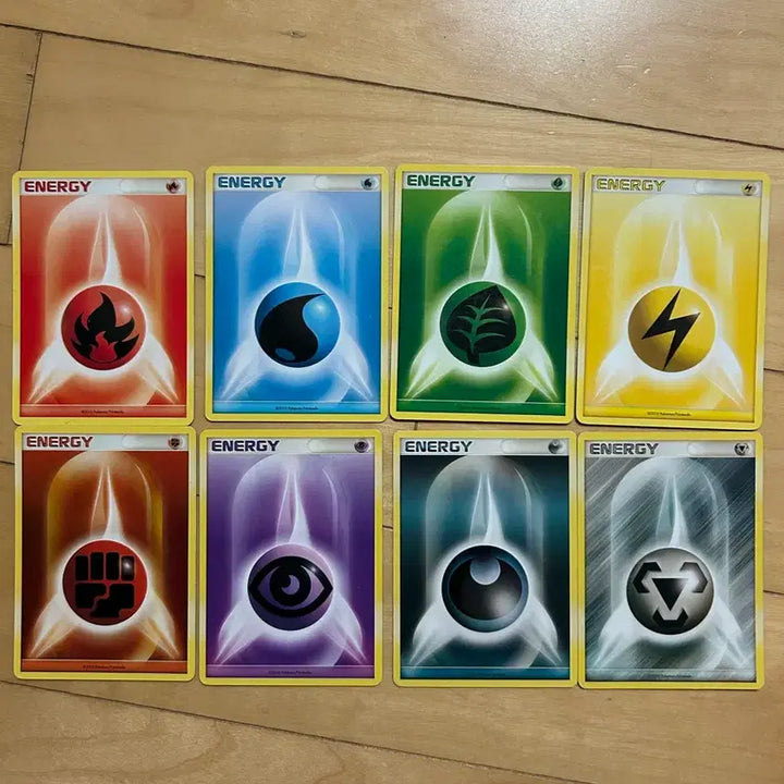 [BUNJANG] Pokemon DP Classic Energy Cards Set (2010) / 포켓몬 DP 고전카드 기본에너지 8종 모음 2010