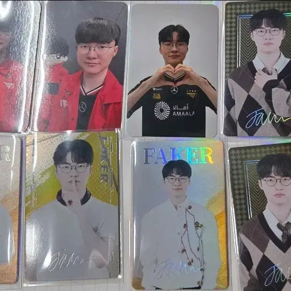 [BUNJANG] T1 Faker Official Photocard Set 8 Types / 티원 페이커 공식 포토카드 8종 일괄
