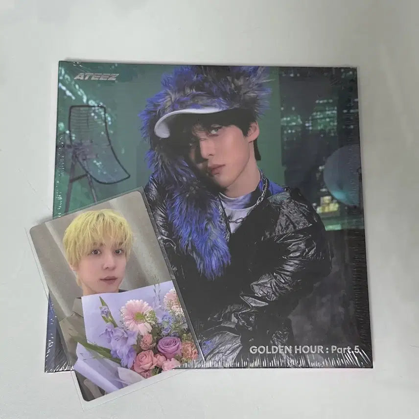 [BUNJANG] Ateez Yunho Flower Bouquet Photocard / 에이티즈 ateez 포카 포토카드 꽃다발 윤호