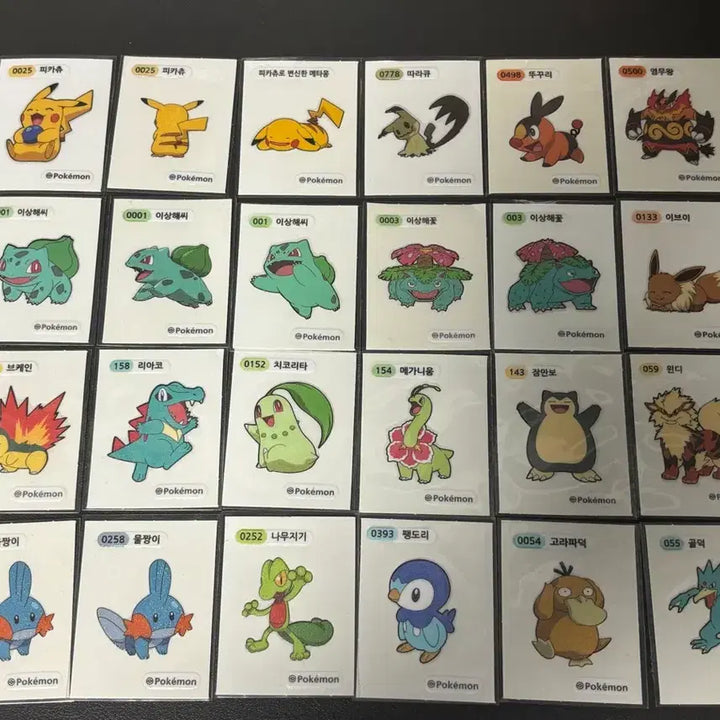 [BUNJANG] Pokemon 30th Anniversary Artwork Stickers - Pikachu, Charmander, Squirtle, Bulbasaur, Ditto, Rayquaza, Dragonite, Charizard / 포켓몬 띠부씰 30주년 아트워크 피카츄 파이리 꼬부기 이상해씨 메타몽 레쿠쟈 망나뇽 리자몽