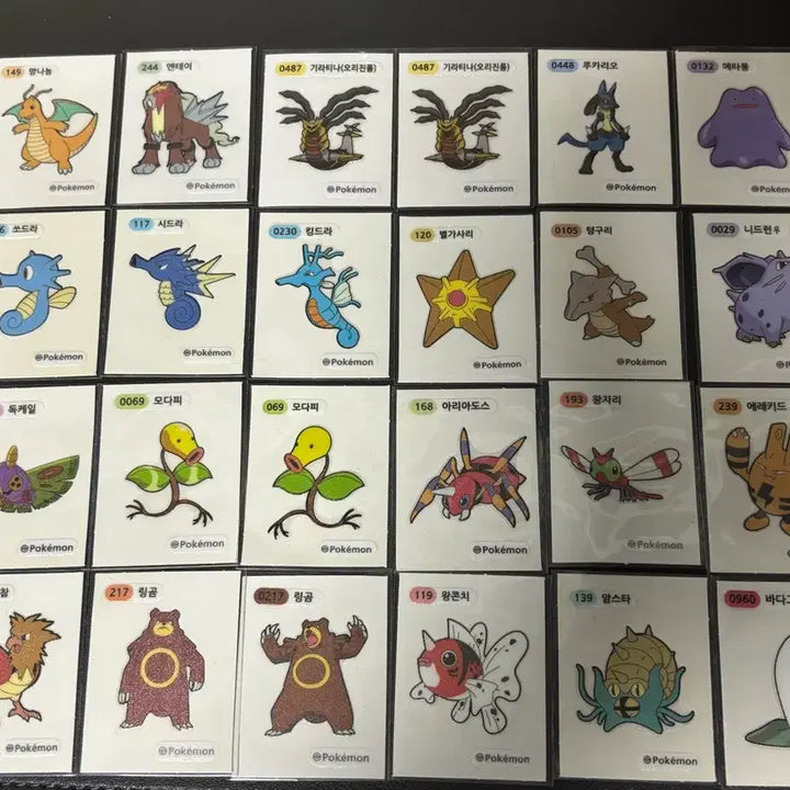 [BUNJANG] Pokemon 30th Anniversary Artwork Stickers - Pikachu, Charmander, Squirtle, Bulbasaur, Ditto, Rayquaza, Dragonite, Charizard / 포켓몬 띠부씰 30주년 아트워크 피카츄 파이리 꼬부기 이상해씨 메타몽 레쿠쟈 망나뇽 리자몽