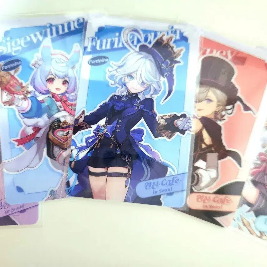 [BUNJANG] Genshin Cafe Random Draw Bundle Set / 원신카페 랜포 푸리나 시그윈 리니 에스코피에 클로린드 일괄