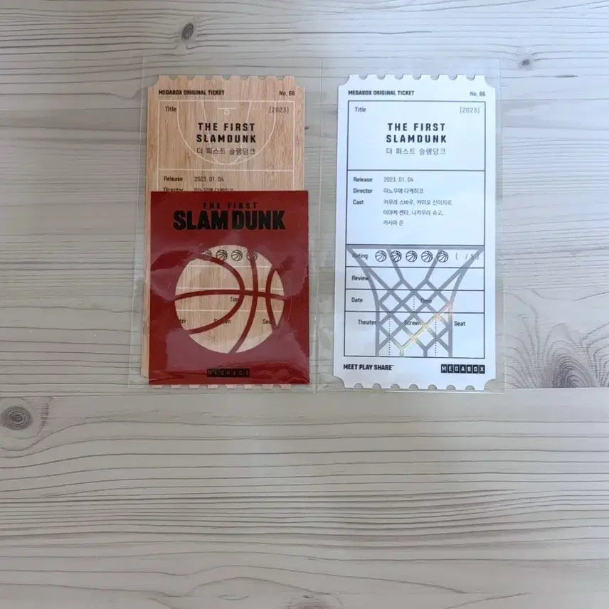 [BUNJANG] Slam Dunk Original Ticket Set / 2종 일괄) 슬램덩크 오리지널티켓 오티 메가박스 메박 특전 슬덩