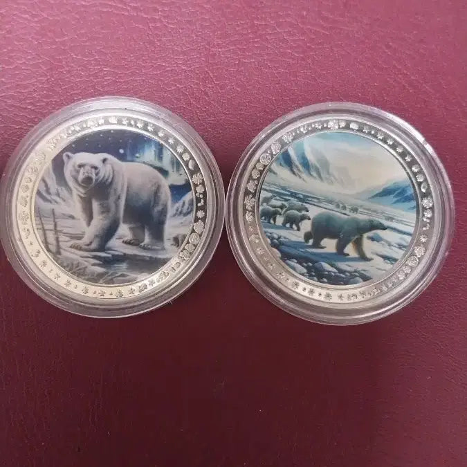 [BUNJANG] Polar Bear Commemorative Medal Set (2 Pieces) / 북극곰 기념메달2개세트