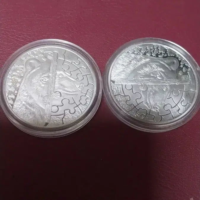 [BUNJANG] Polar Bear Commemorative Medal Set (2 Pieces) / 북극곰 기념메달2개세트